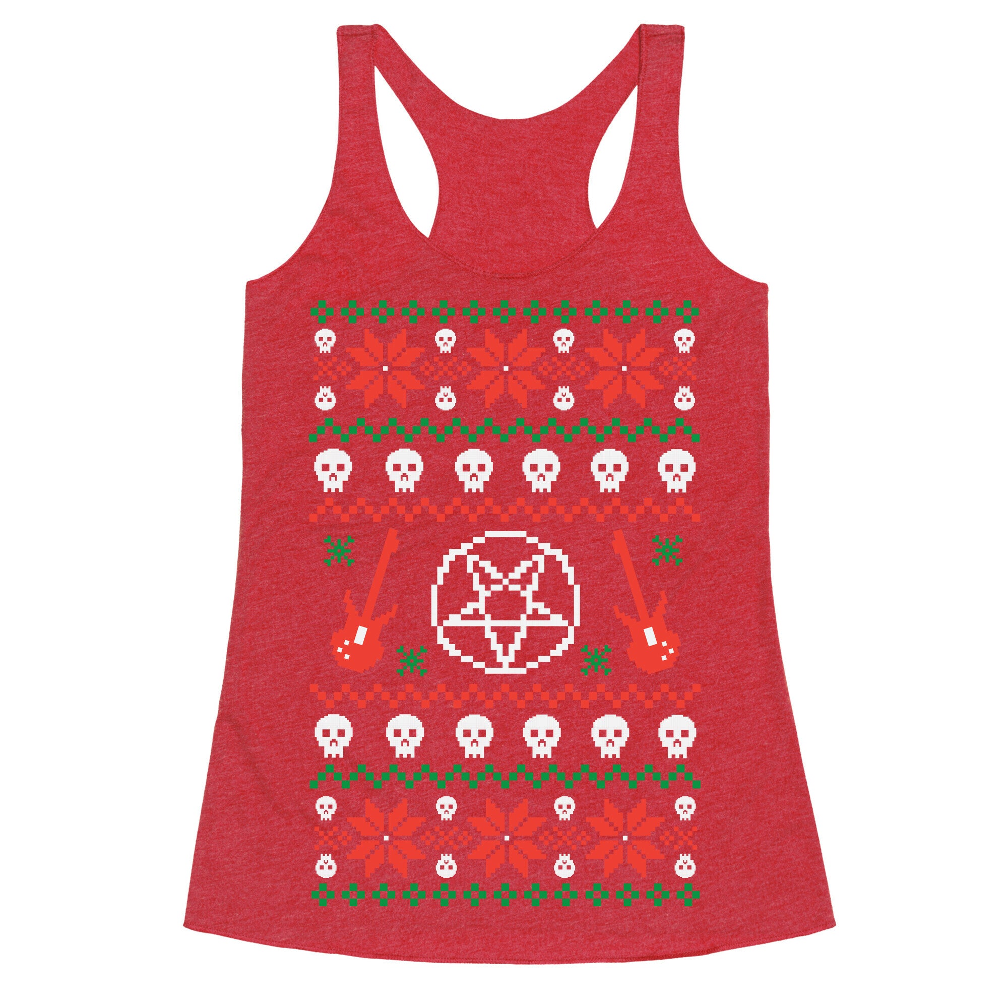 Ugly Sweater Heavy Metal Racerback Tank